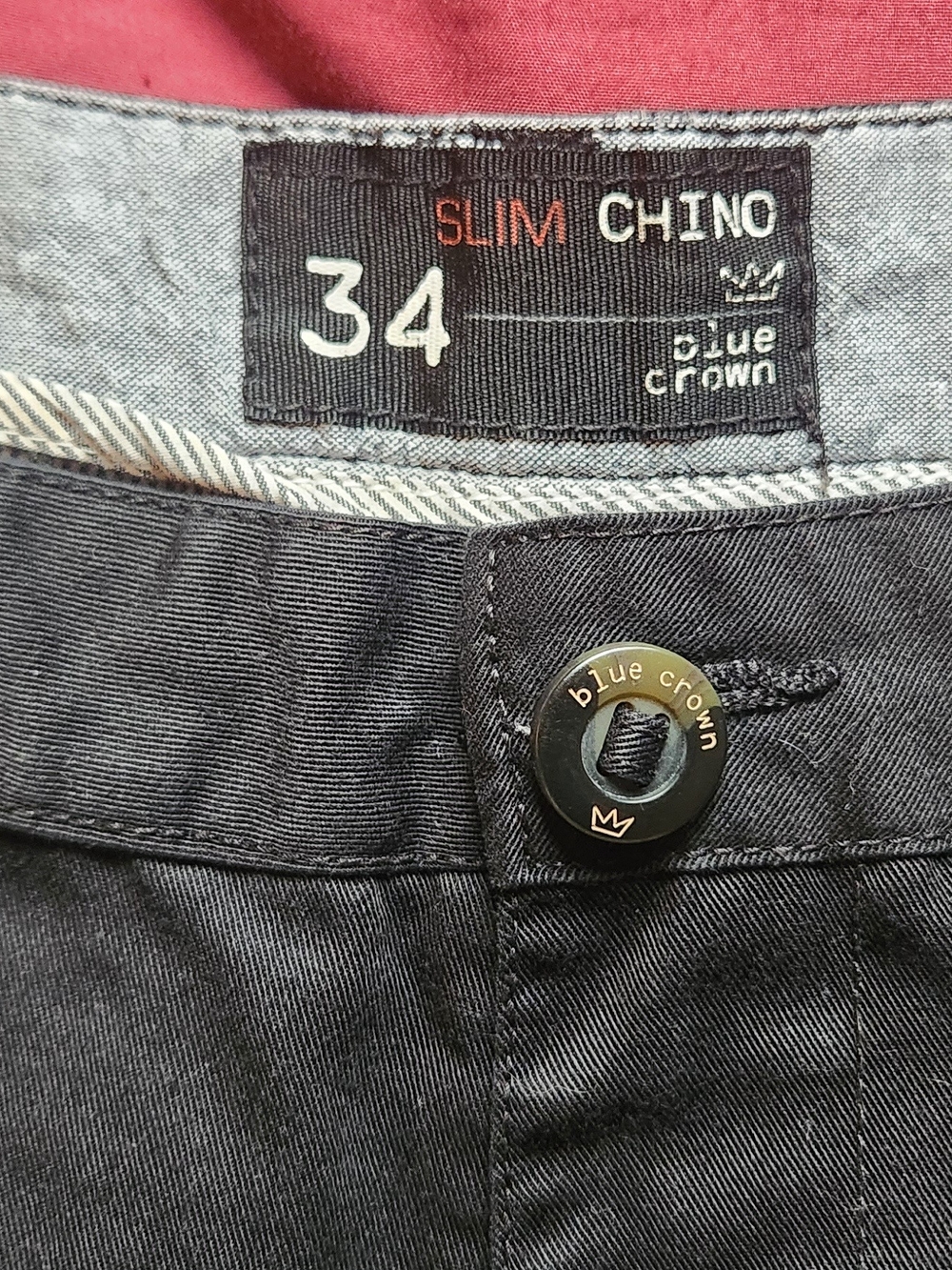Blue Crown Slim Chino Shorts in Black - Men’s Size 34